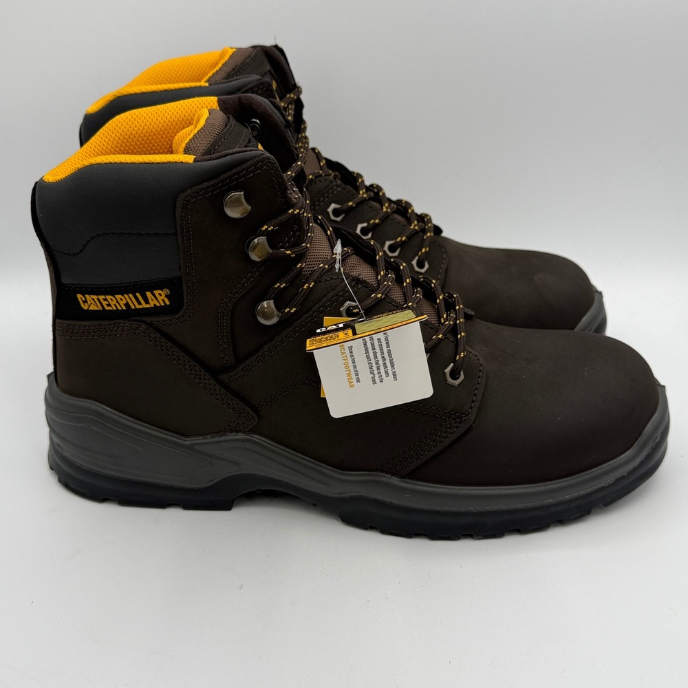 Caterpillar Striver Shoes Men Size 13 Brown Wide Work P51088